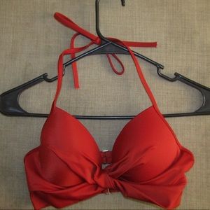 34B Red push up swimsuit top
